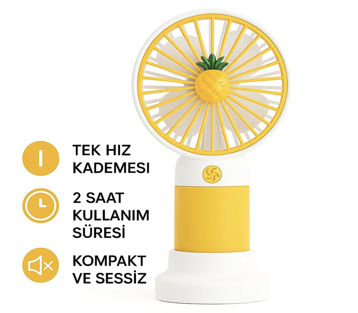 Orvexa BreezeMini™ El Tipi Taşınabilir Vantilatör